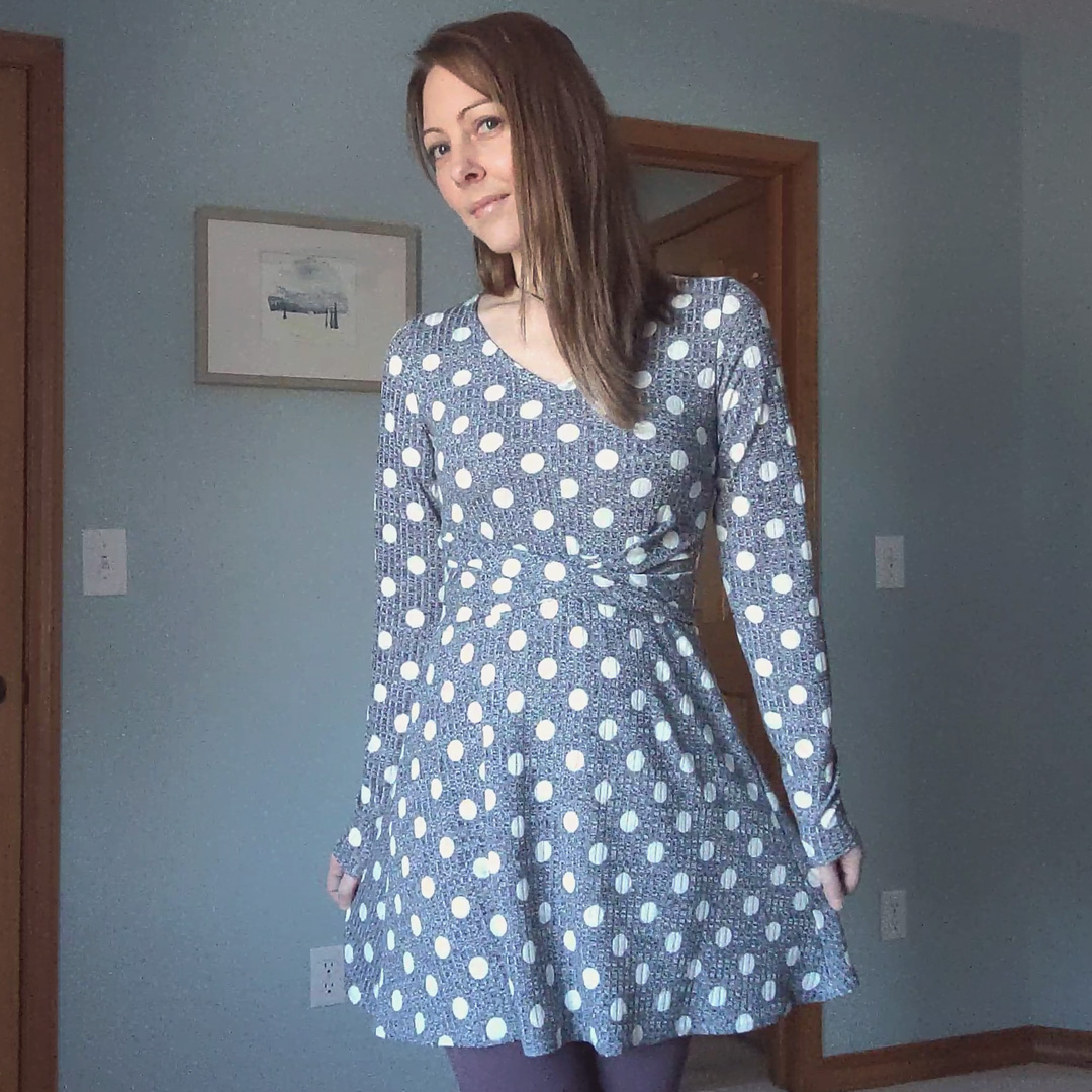 Nyoka knit crossover dress (PDF)